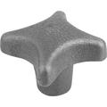 Kipp Palm Grips gray cast iron DIN 6335, Style C, inch K0147.3CN